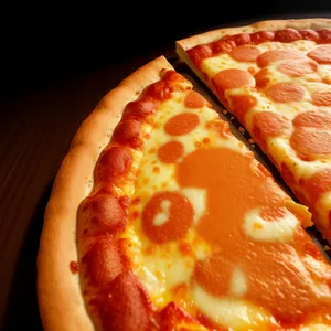 Delicious Gourmet Pizza with Cheese and Pepperoni