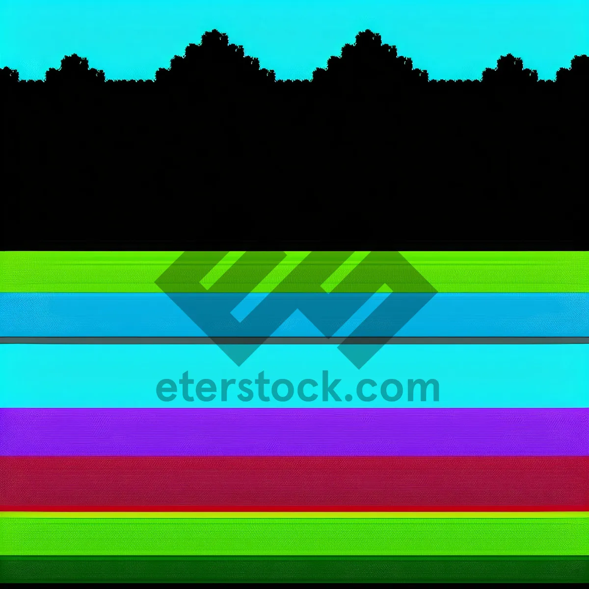 Picture of Vibrant Patterned Graphic Backdrop