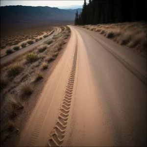 Endless Journey: Serene Highway Amidst Scenic Landscape