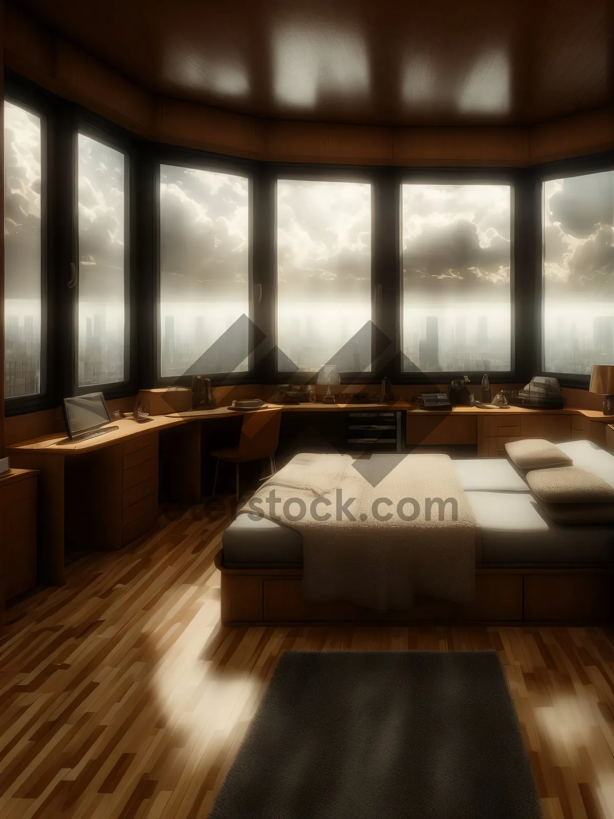 Picture of Modern Luxury Interior Design with Wood Furniture