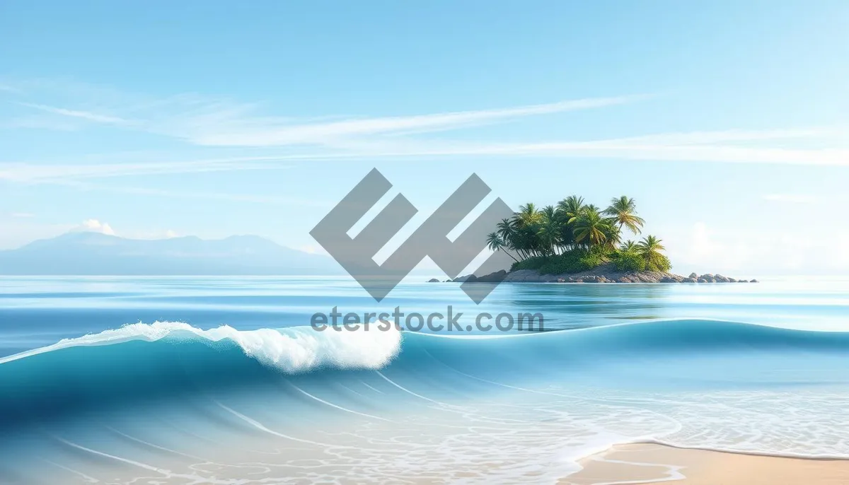 Picture of Tropical Paradise: Hot Sun, Relaxing Waves, Stunning Landscape.