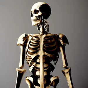 3D Skeleton Bones Horror Pose Anatomy X-Ray