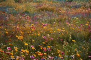 Yellow Spring Meadow Flower Garden Blooming Poppy Sunrise