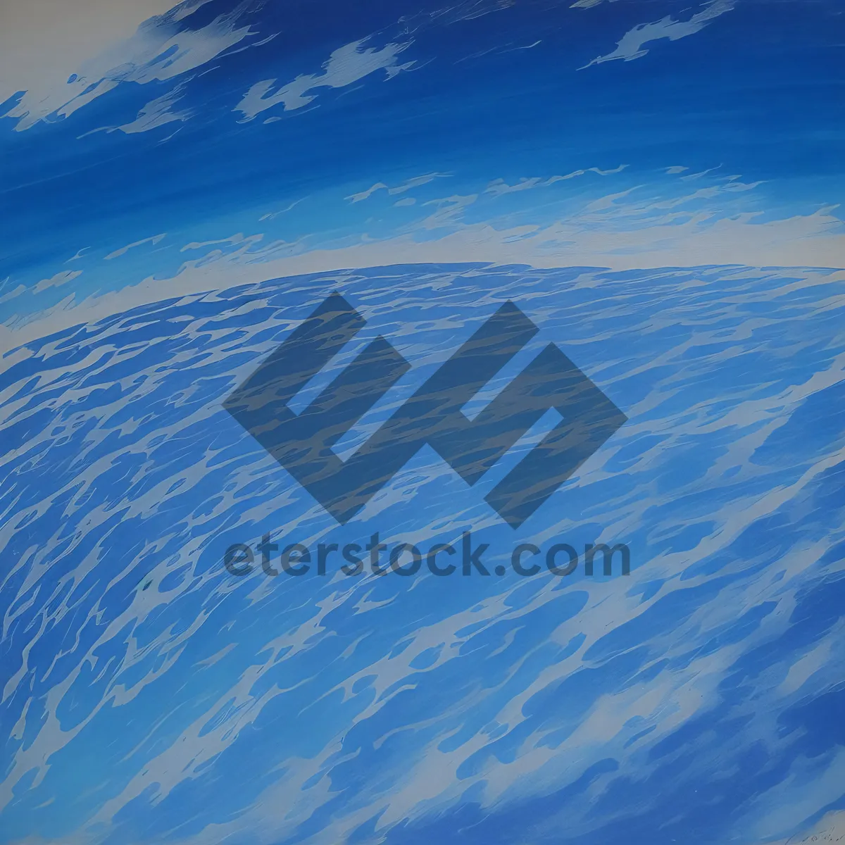 Picture of Crystal Clear Wave in a Summer Sky