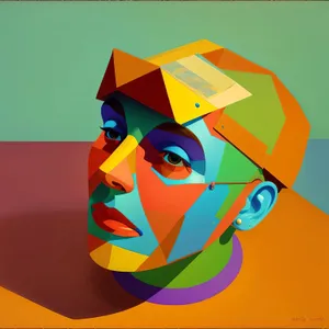 Cartoon Art: Expressive Design Sign, Graphic Symbol