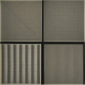 Modern Industrial Steel Texture Wallpaper Pattern Grid Tile