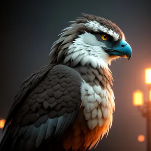 Striking Eagle: Majestic Brown Predator with Powerful Wings