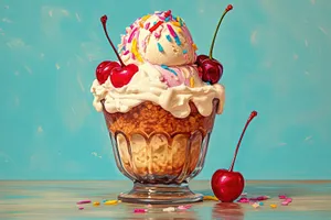 Summer Berry Ice Cream Delight spread outdoor treat