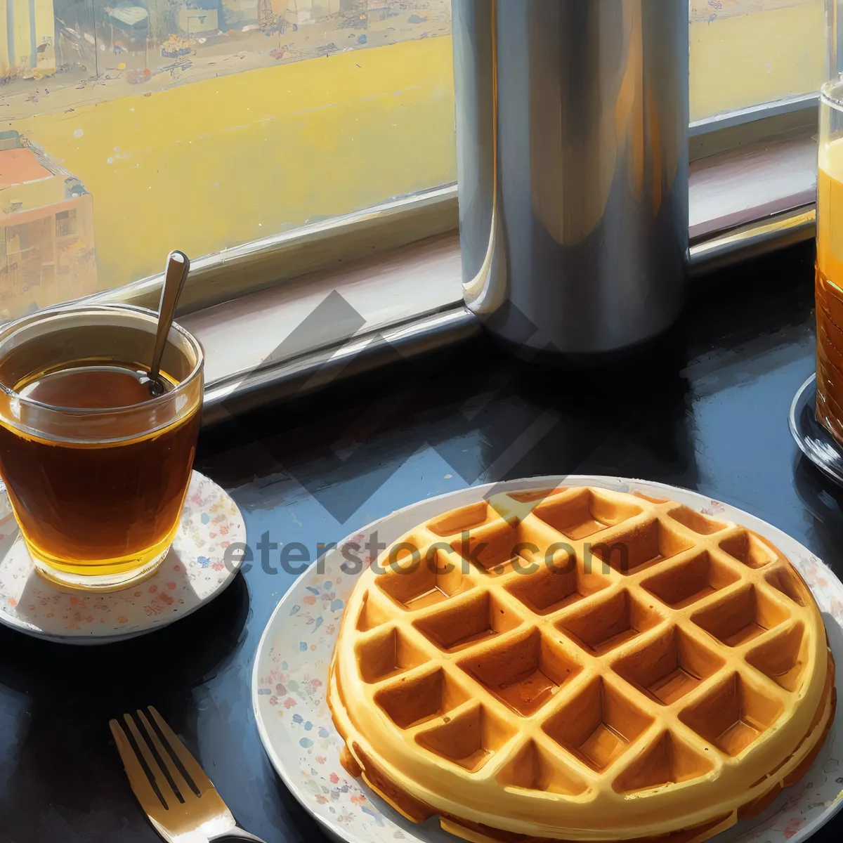 Picture of Delicious Waffle Iron Breakfast Snack