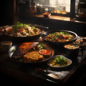 Healthy Gourmet Meal on Plate - Delicious Dinner