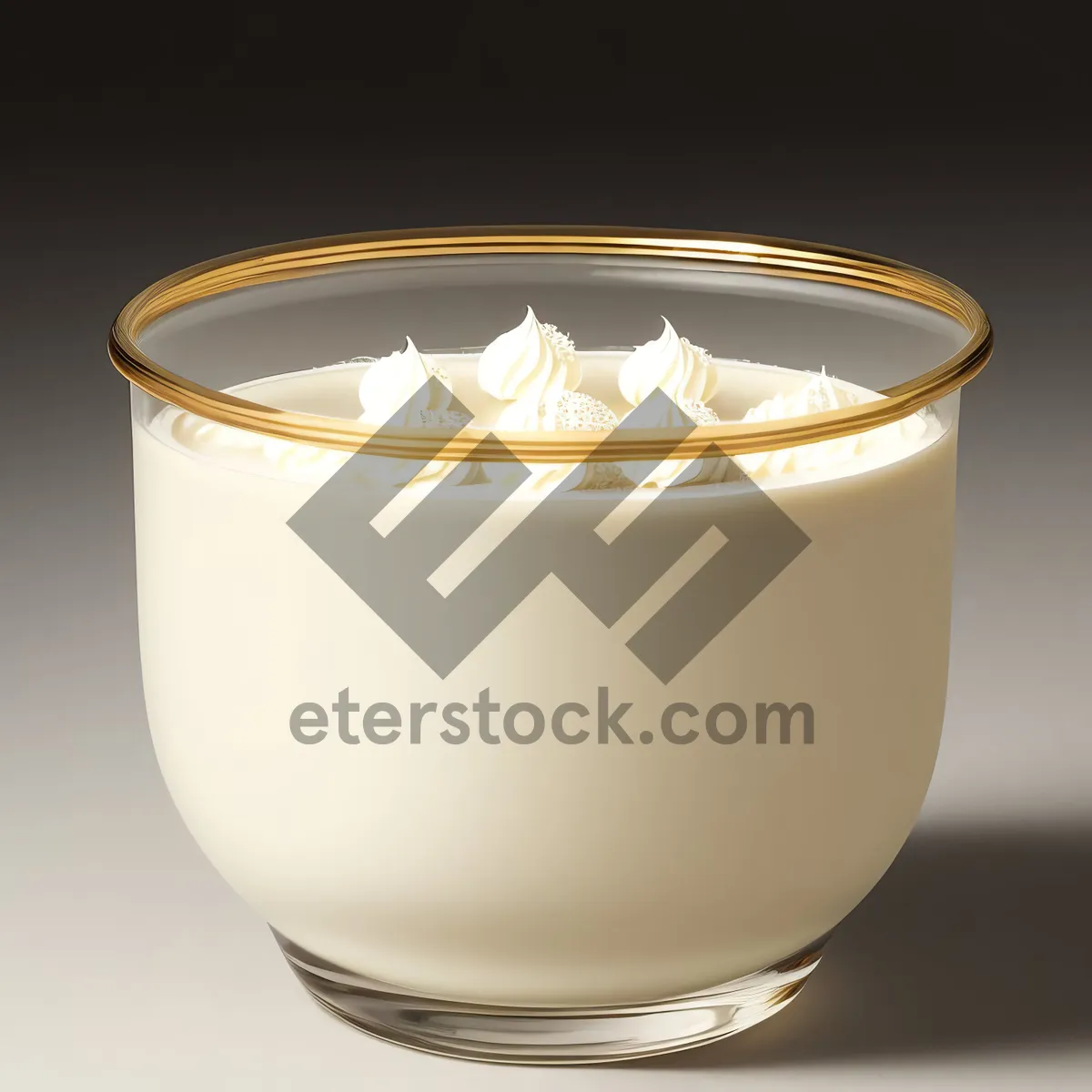 Picture of Delicious Eggnog in a Glass