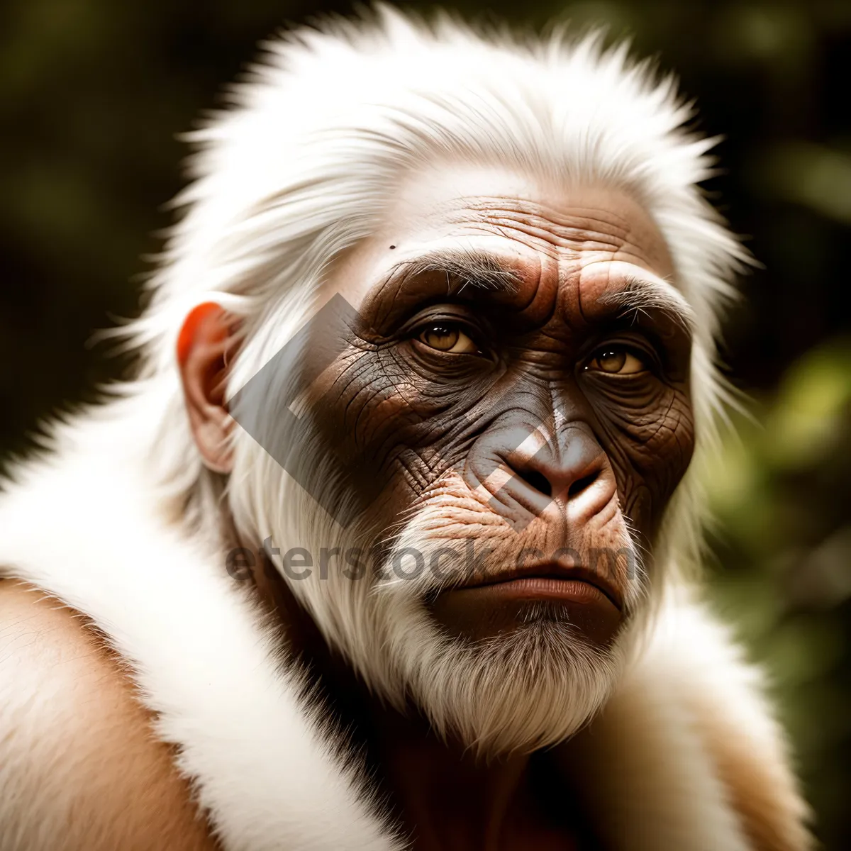 Picture of Chimpanzee Baby Portrait at Wildlife Menagerie