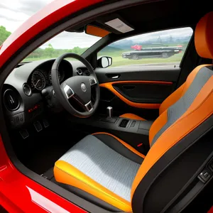 Speed Demon: Luxurious cockpit with sport steering wheel