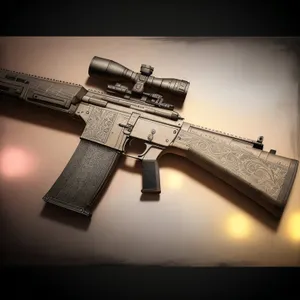 Deadly Arsenal: Military-grade Automatic Assault Rifle