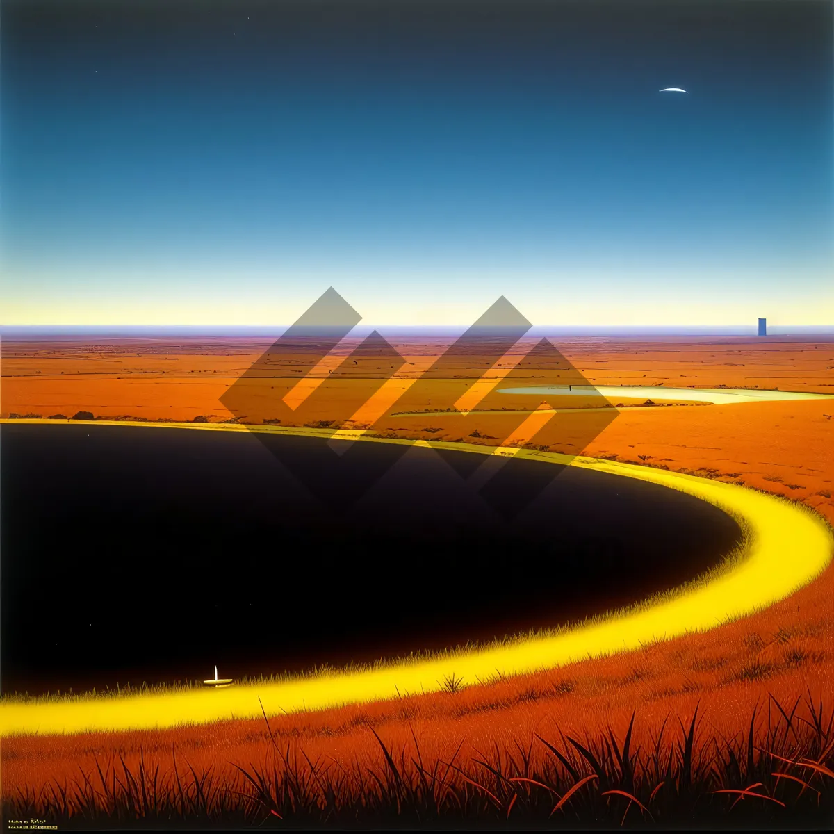 Picture of Serenity On The Golden Horizon.