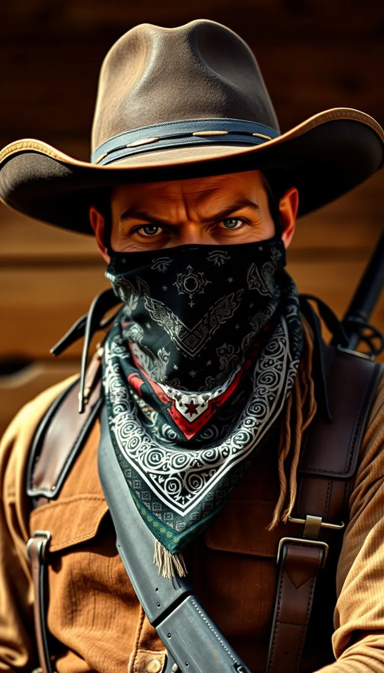 Picture of Male in black mask with helmet and weapon