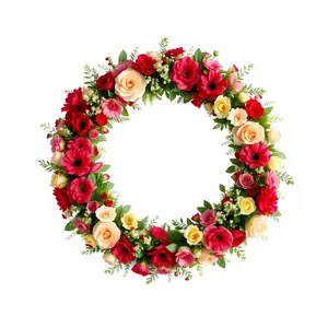 Floral Retro Border Design Element