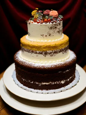 Delicious Cream Cake at a Bakery Shop