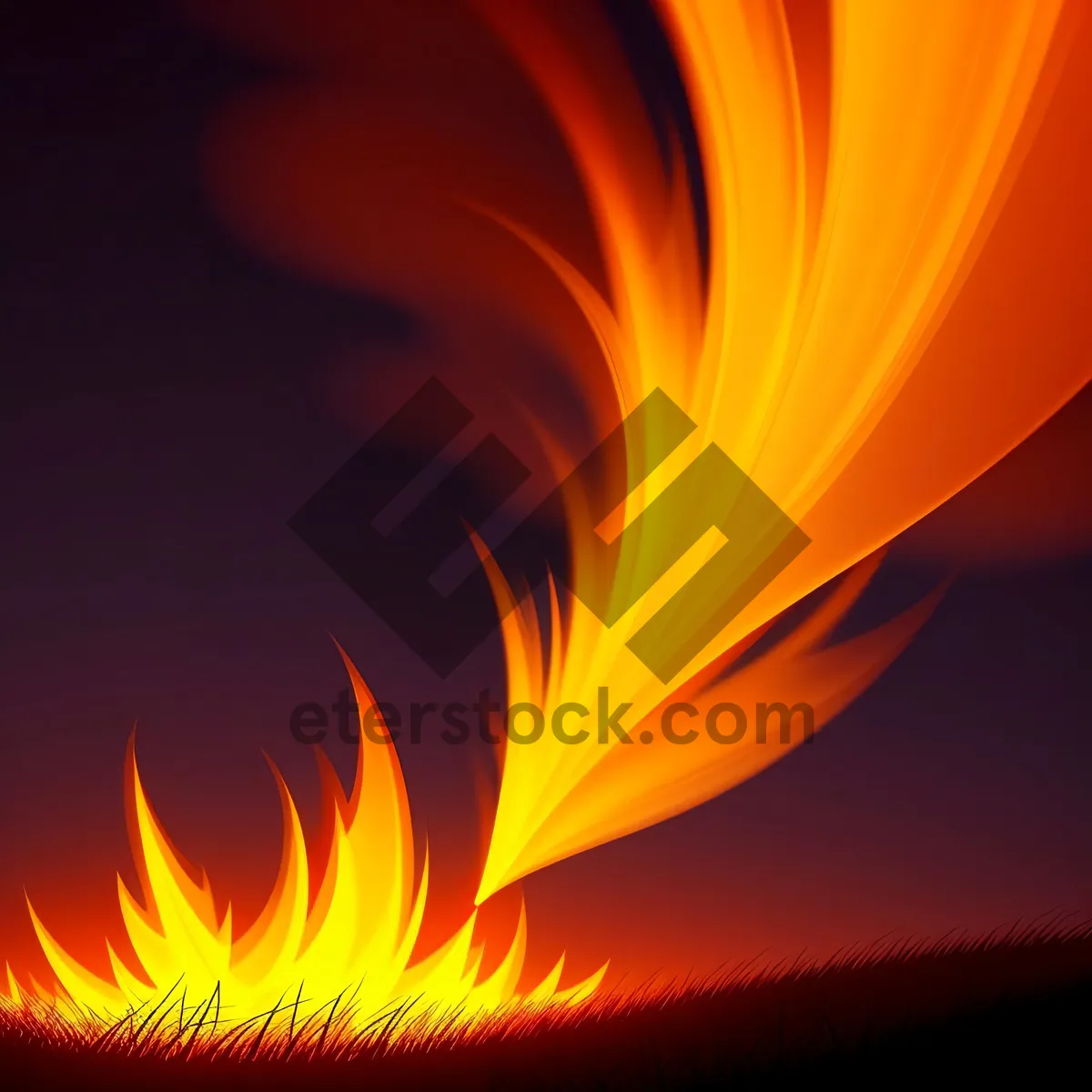 Picture of Blazing Energy: Fire-Infused Abstract Fractal