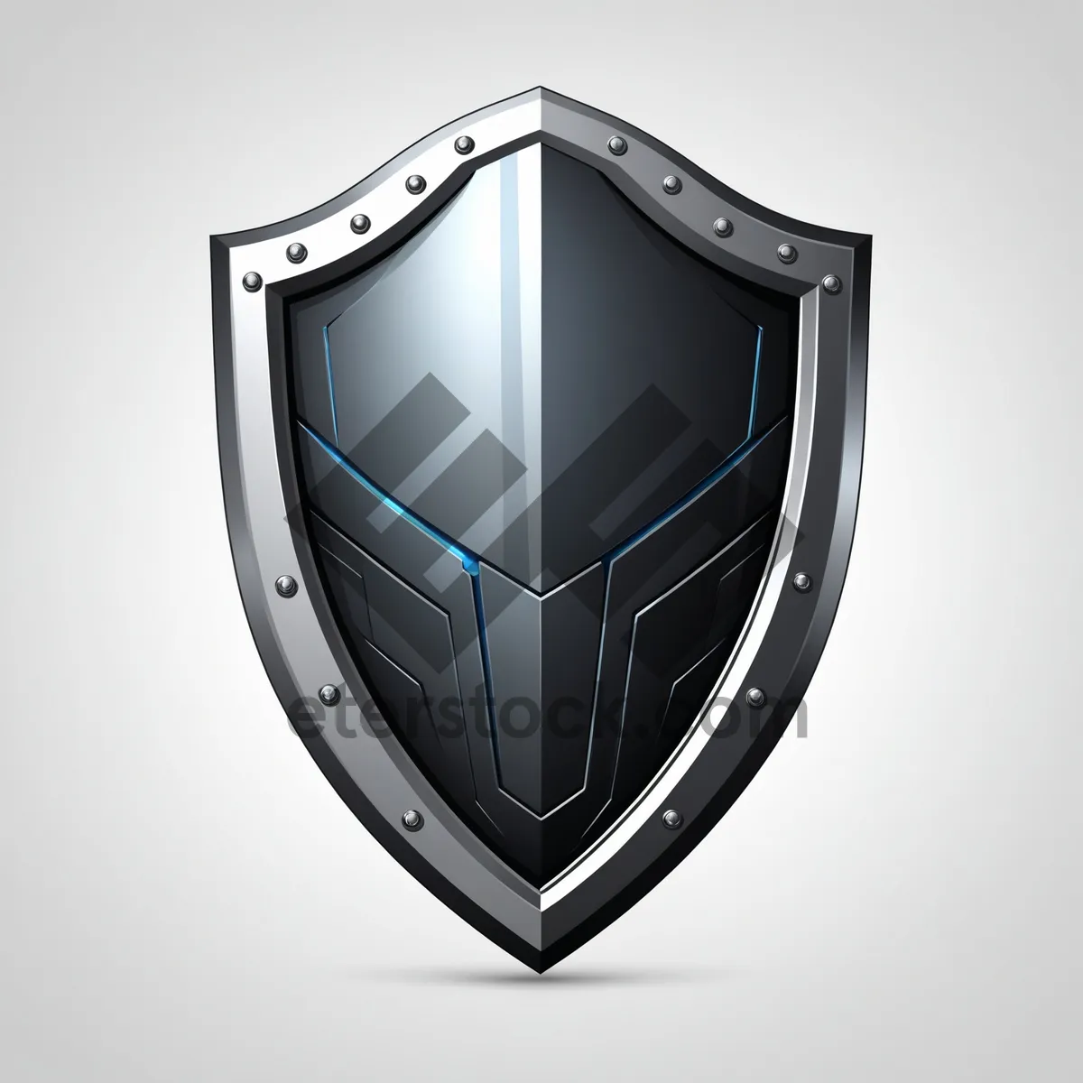 Picture of Shiny shield emblem icon design