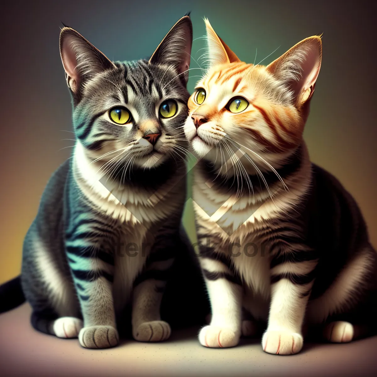 Picture of Cute Tabby Kitten with Adorable Whiskers