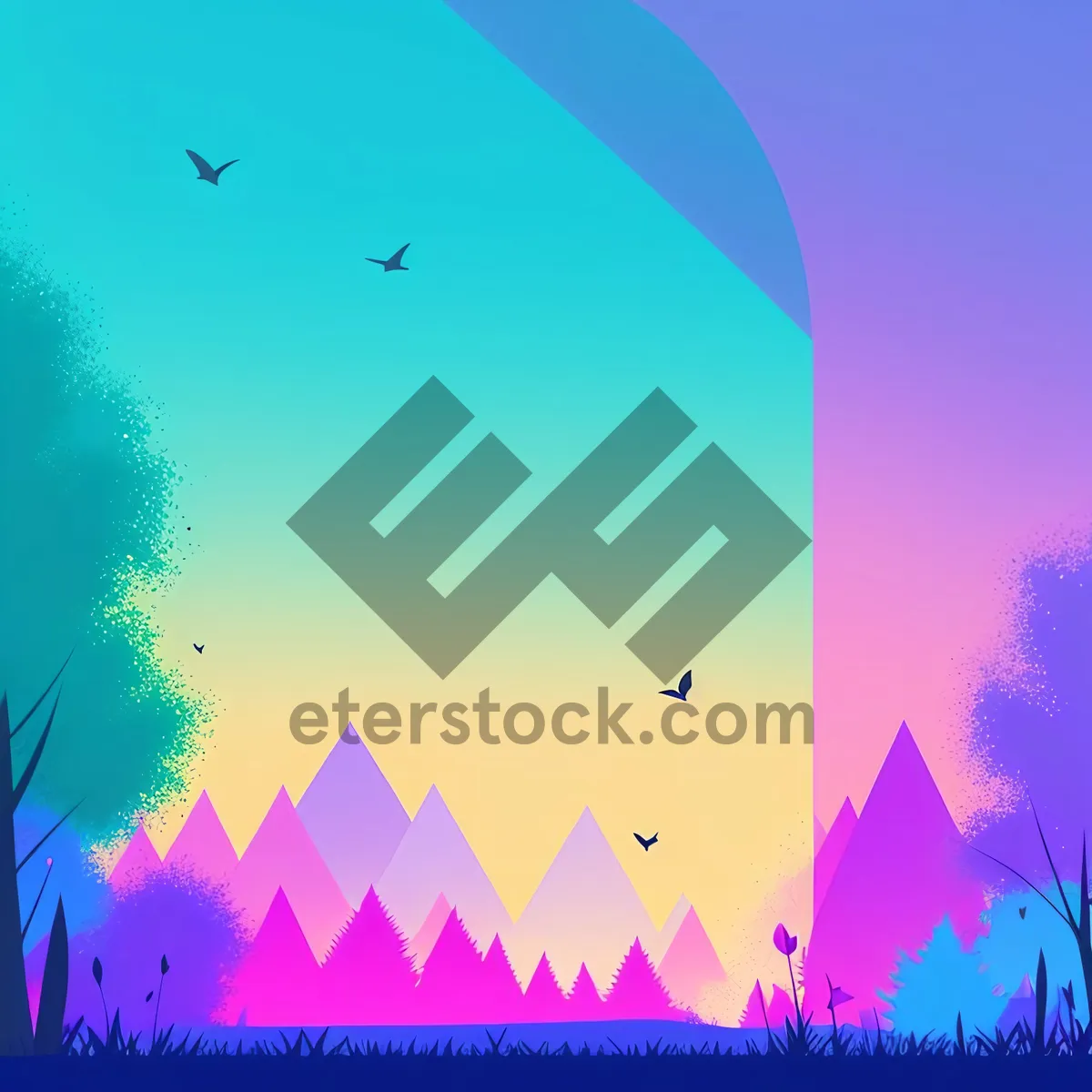 Picture of Snowy Starry Winter Card Design