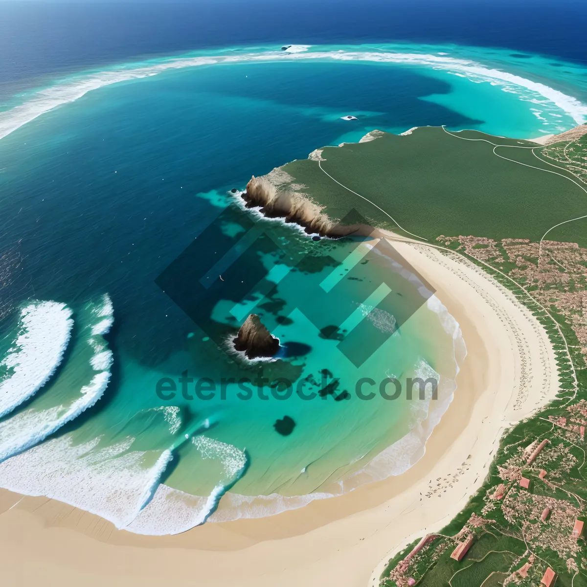 Picture of Refreshing Ocean Splash: Clear, Rippling Water with Bubbles