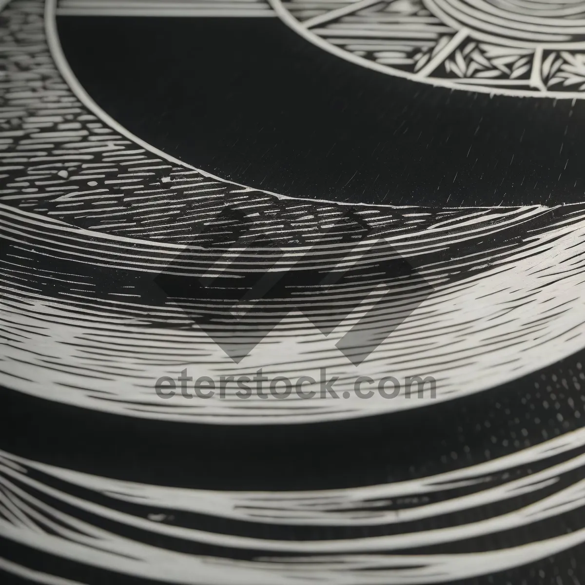 Picture of Shimmering Liquid Ripples on Reflective Circle