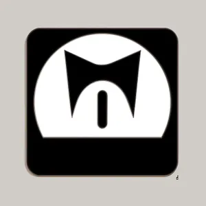 Shiny Button Icon with 3D Shadow