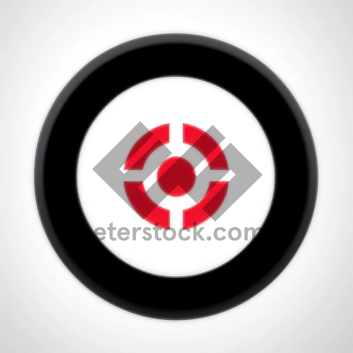 Picture of Shiny Web Button Set: Metallic 3D Circle Icons