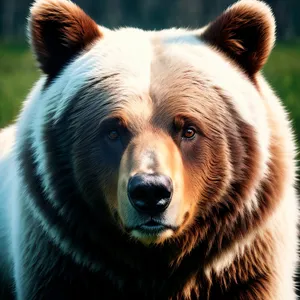 Cute Brown Bear in a Wild Mammal Habitat