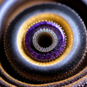 Colorful Fractal Coil: Millipede-inspired Graphic Design