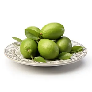 Fresh Citrus Fruits on a Plate