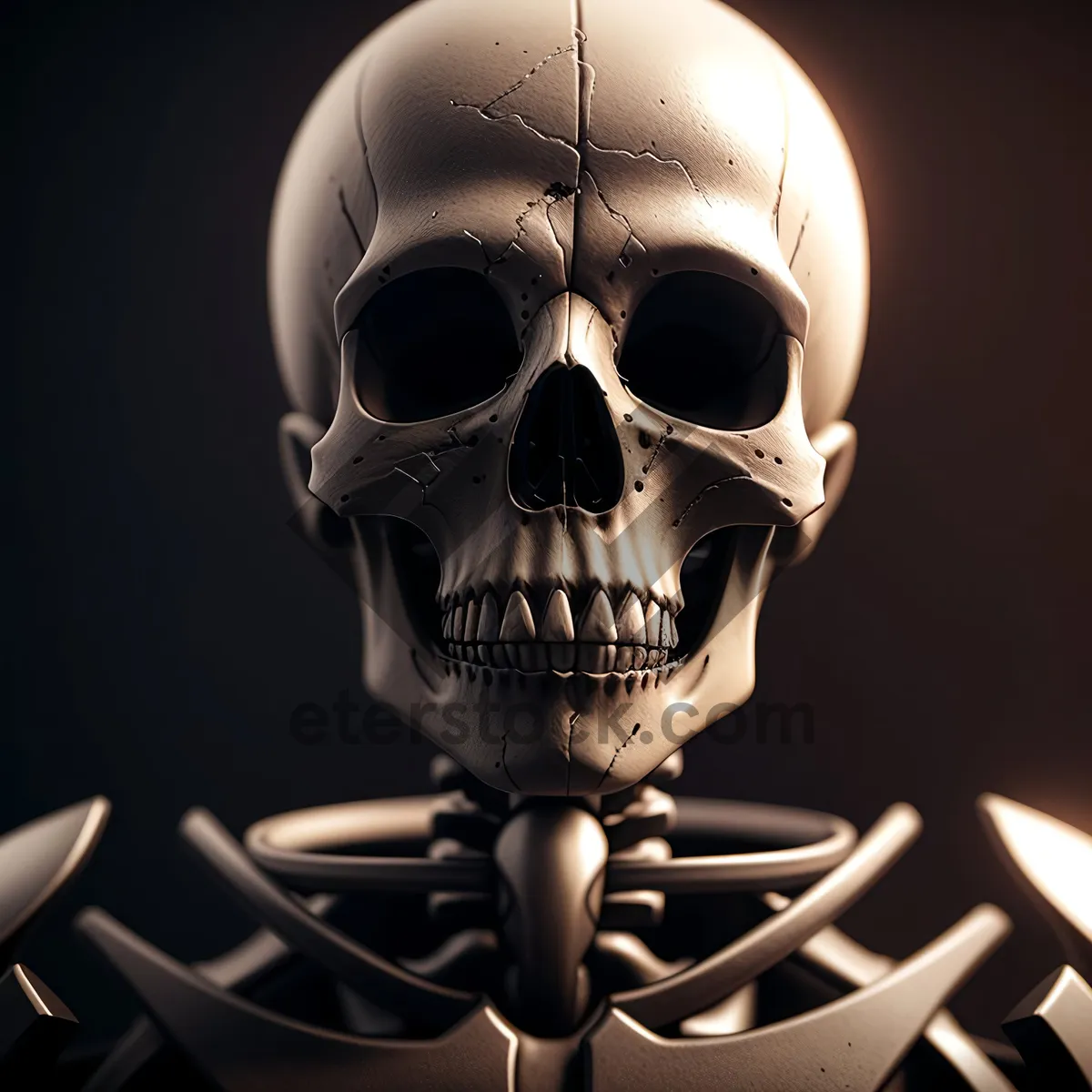 Picture of Sinister Pirate Skull with Chilling Anatomy