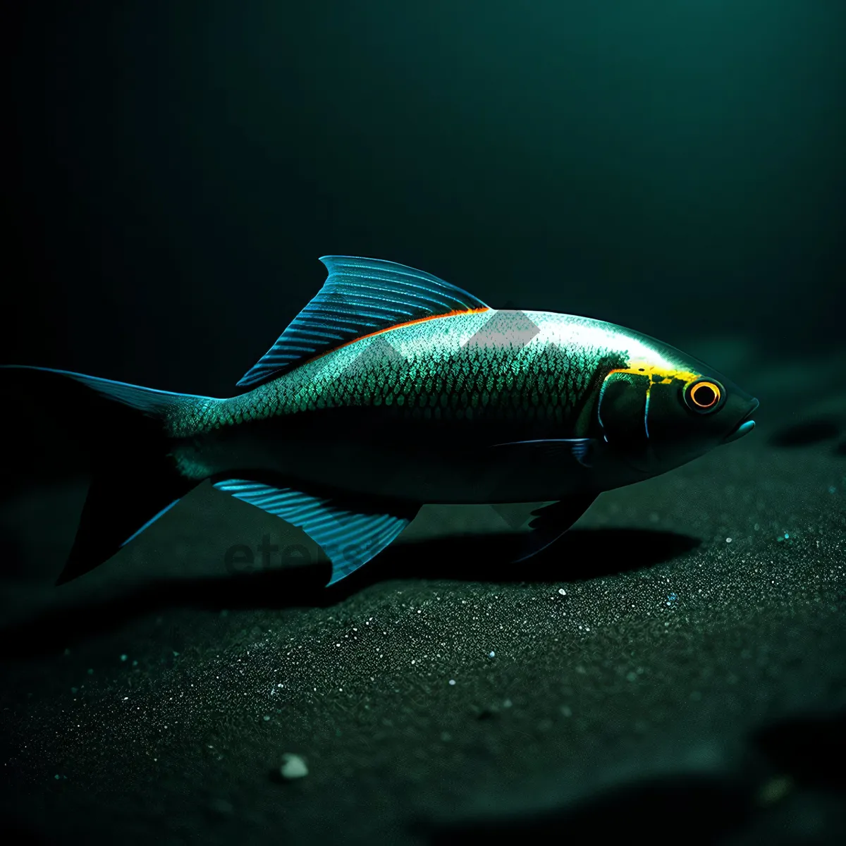 Picture of Colorful Coral Reef Fish in Aquarium