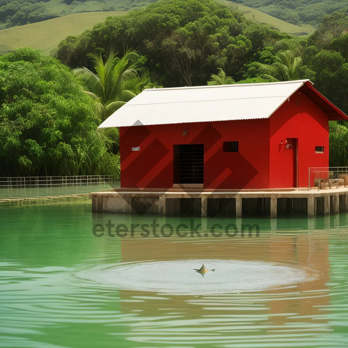Picture of Idyllic Waterside Vacation Retreat amidst Stunning Landscape