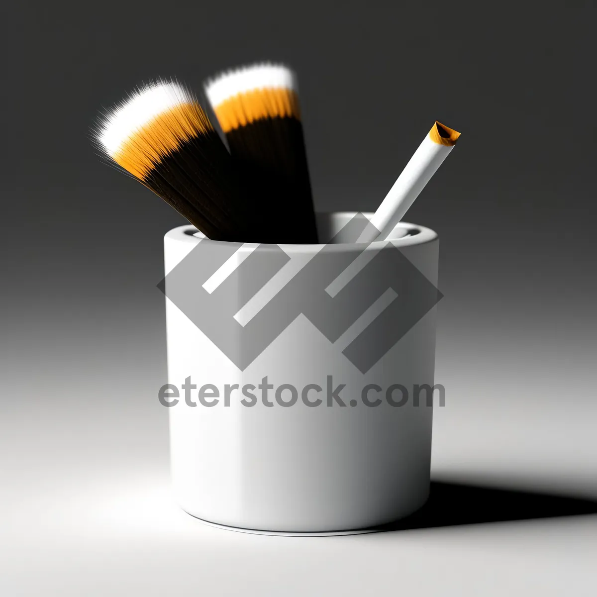 Picture of Colorful Paintbrush Applicator with Mustache Design