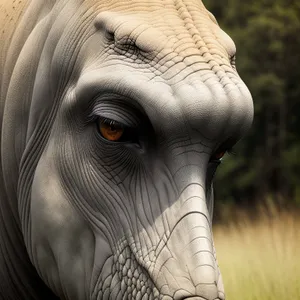 Endangered Wildlife: Majestic Elephant and Rhinoceros Face-off