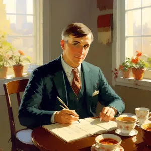 Executive team meeting in professional office