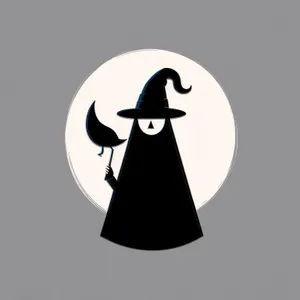 Black Silhouette Cartoon Art Icon