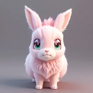 With its charmingly adorable ears, a fluffy bunny brings an abundance of cuteness and delight