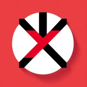3D Gem Ribbon Flag Symbol Icon