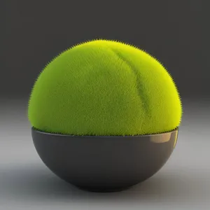 Yellow Tennis Ball on Court - Game Equipment