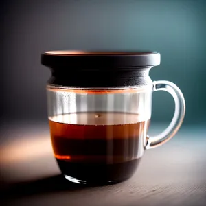 Hot Herbal Tea in Glass Mug