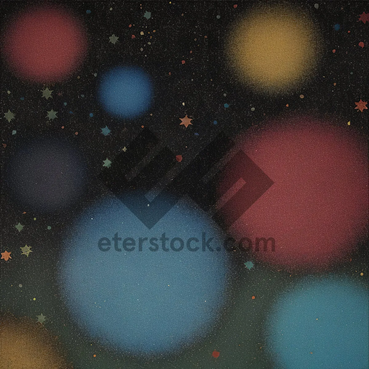 Picture of Black Galaxy Fantasy Space Design Texture