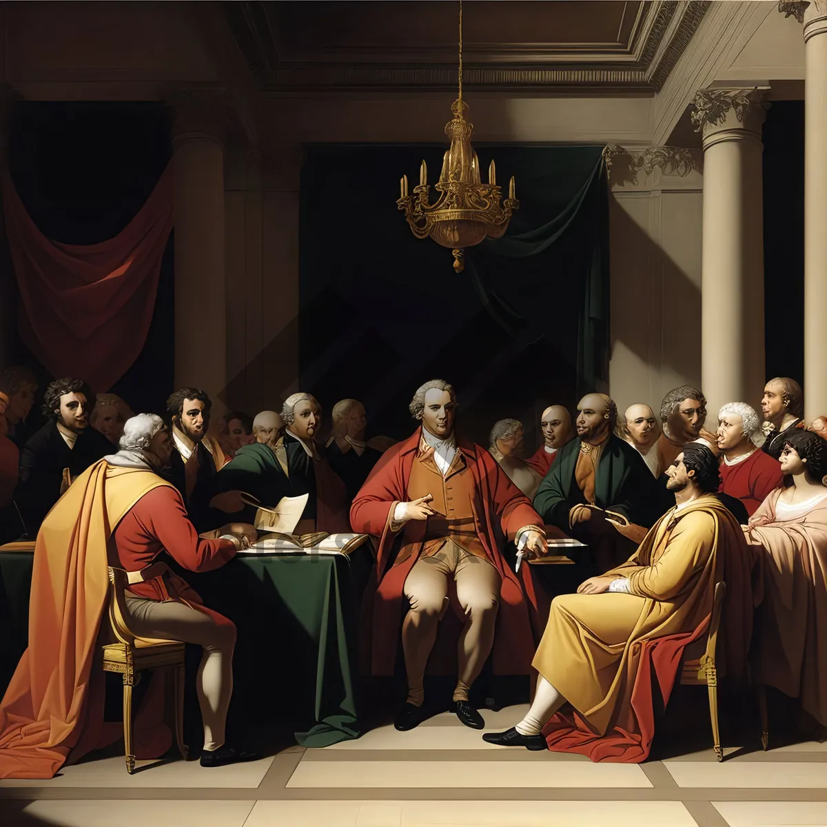 Picture of Professional businessman and student in business meeting.