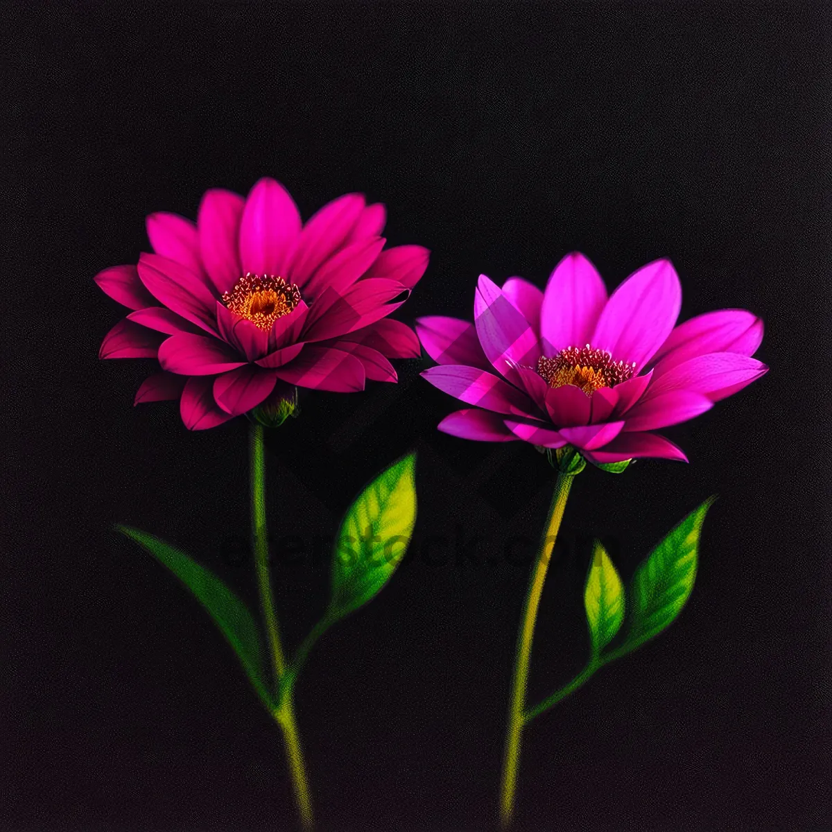 Picture of Vibrant Pink Floral Blossom in Summer Garden