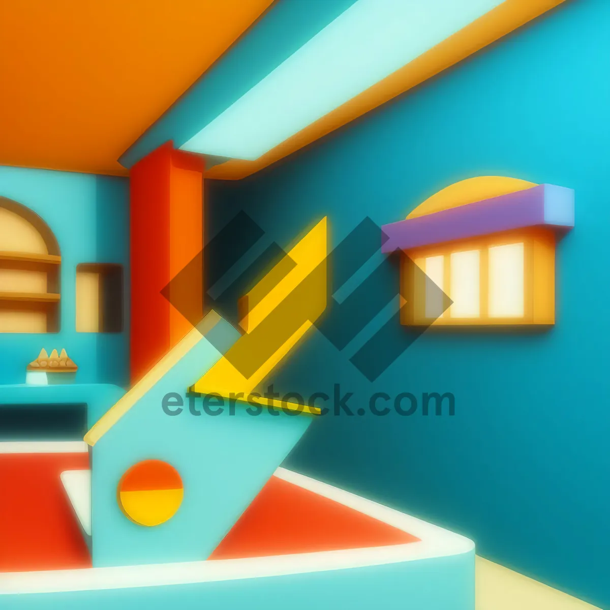 Picture of Glossy Villa Web Button Set: Iconic Graphic Design