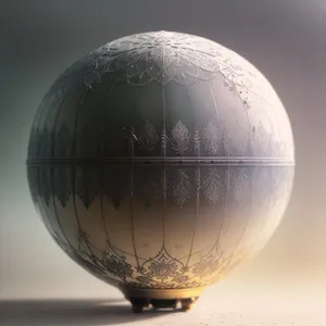 Porcelain Globe: A 3D Representation of the World