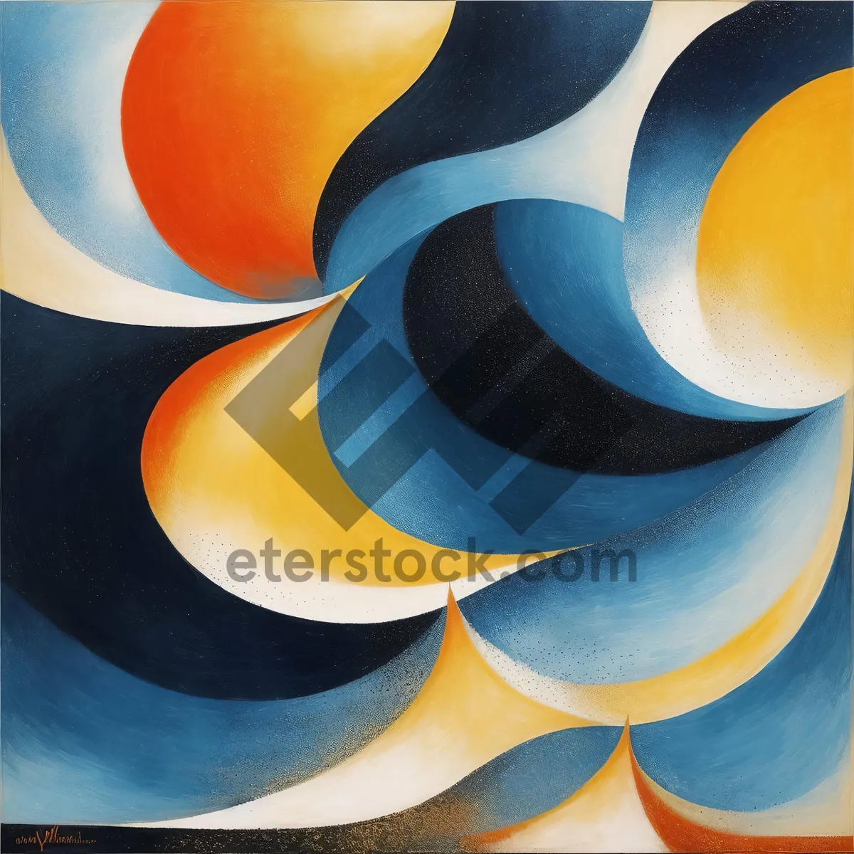 Picture of Colorful Pinwheel Machine Design with Anemone Fish